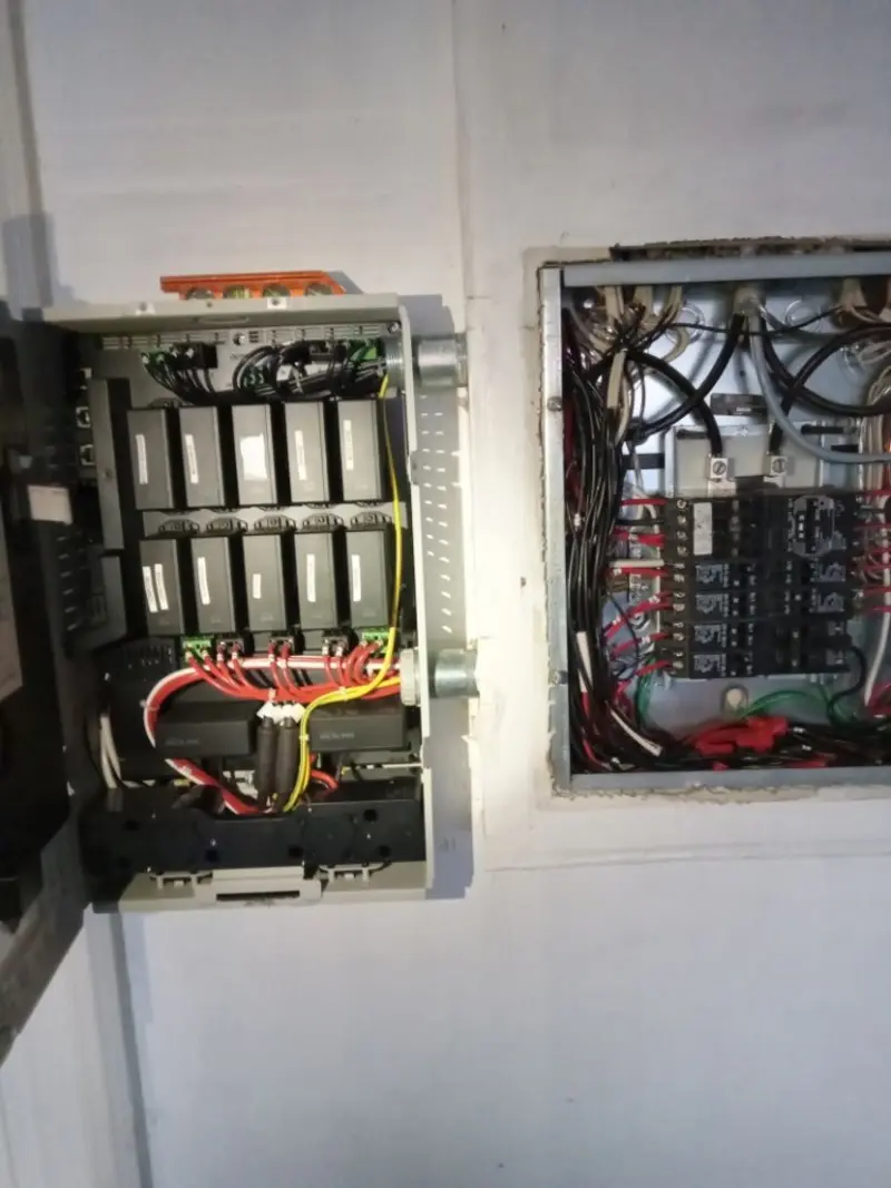 Electrical panel upgrade completed for Security Camera Wiring in Ironton
